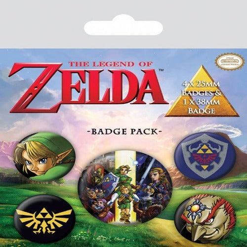 The Legend of Zelda pack 5 badges Link