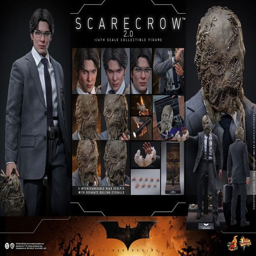 Batman Begins Movie Masterpiece Actionfigur 1/6 Scarecrow 2.0 30 cm