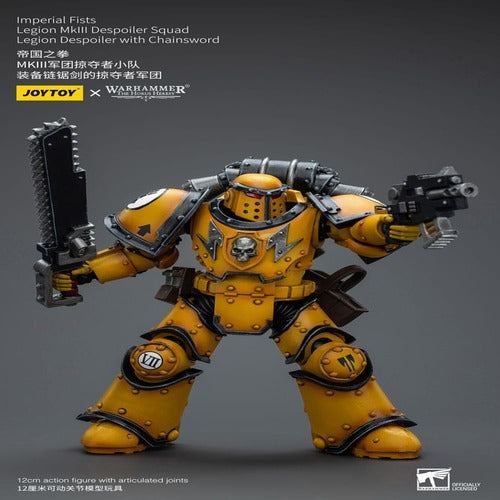 Warhammer The Horus Heresy figurine 1/18 Imperial Fists Legion MkIII Despoiler Squad Legion Despoiler with Chainsword 12 cm
