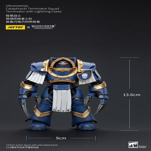 Warhammer The Horus Heresy figurine 1/18 Ultramarines Cataphractii Terminator Squad Terminator with Lightning Claws 14 cm