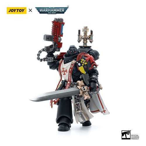 Warhammer 40k figurine 1/18 Black Templars Sword Brethren Brother Lombast 12 cm