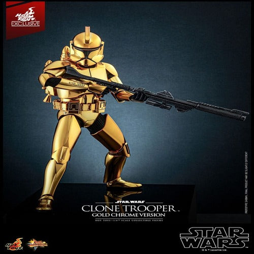 Star Wars figurine 1/6 Clone Trooper (Gold Chrome Version) Exclusive 30 cm
