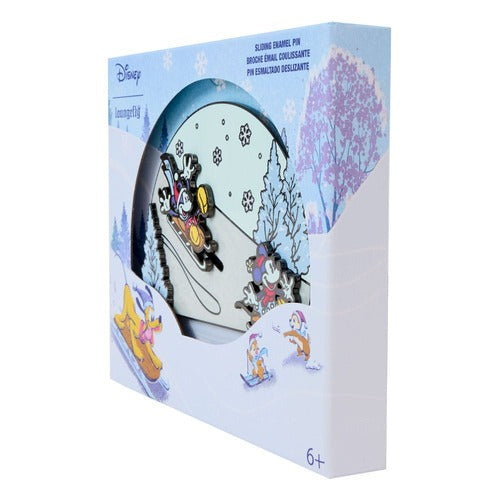 Disney by Loungefly 3" pin's émaillés Mickey and friends Winter Wonderland Limited Edition 8 cm