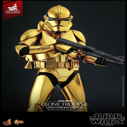 Star Wars figurine 1/6 Clone Trooper (Gold Chrome Version) Exclusive 30 cm