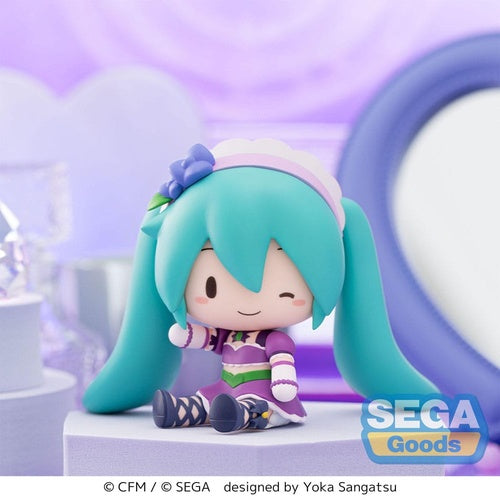 Character Vocal Series 01: Hatsune Miku figurine Fuwa Petit Chibi Hatsune Miku x Love and Berry Dress Up and Dance! Sparkly Purple 8 cm