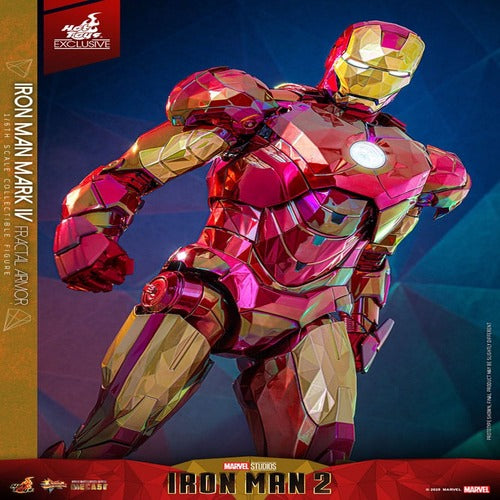 Iron Man figurine Movie Masterpiece Diecast 1/6 Iron Man Mark VI (Fractal Armor) Hot Toys Exclusive 33 cm