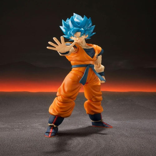 Dragon Ball Super Broly figurine S.H. Figuarts Super Saiyan God Super Saiyan Goku Super 14 cm