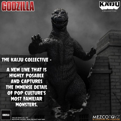 Godzilla (1954) Kaiju Collective Actionfigur Godzilla - Black & White Edition 20 cm
