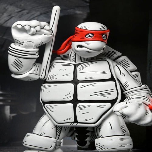 Tortues Ninja (Mirage Comics) pack 2 figurines Black and White First Turtles 18 cm