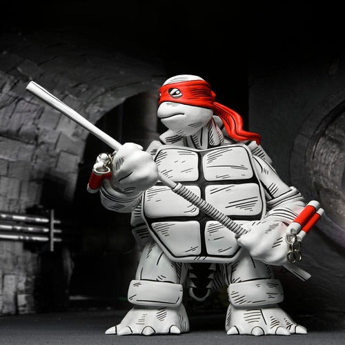 Tortues Ninja (Mirage Comics) pack 2 figurines Black and White First Turtles 18 cm