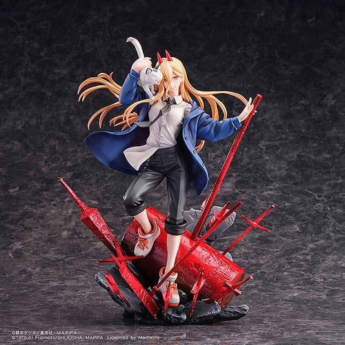 Chainsaw Man statuette 1/7 1/7 Power & Meowy 28 cm