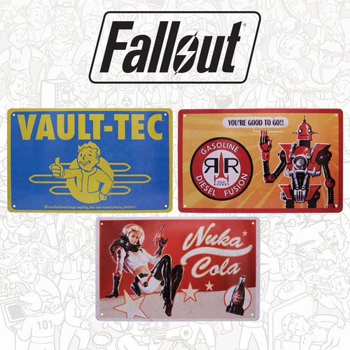 Fallout Blechschilder 3er Set Brands