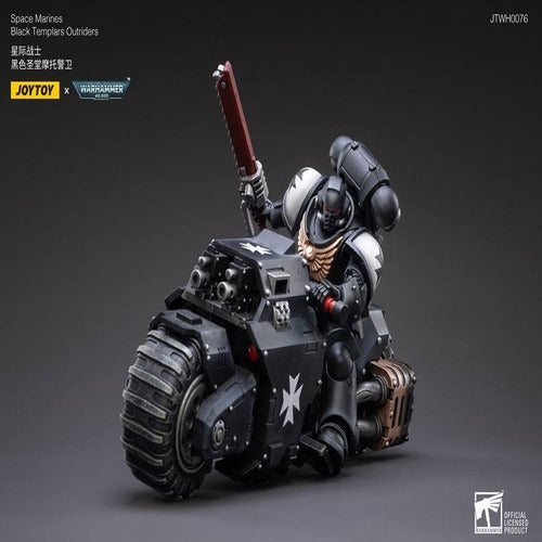 Warhammer 40k véhicule 1/18 Black Templars Outrider Bike 22 cm