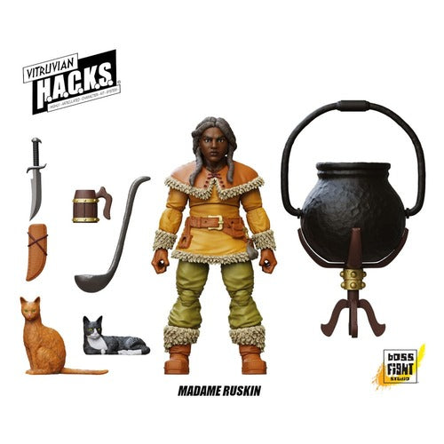 Vitruvian H.A.C.K.S. figurine Dwarf Tavern Keeper Madame Ruskin