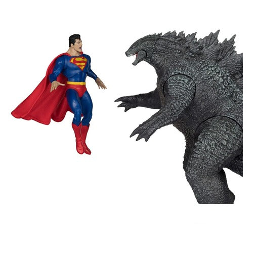 DC Justice League Monsterverse DC Multiverse pack de 2 figurines Superman Vs. Godzilla 30 cm