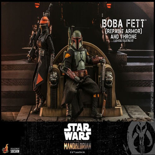 Star Wars: The Mandalorian figurine 1/6 Boba Fett Repaint Armor and Throne Special Edition 30 cm