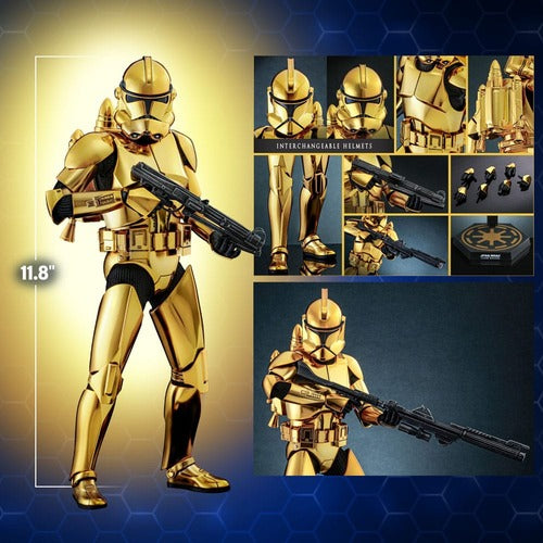 Star Wars figurine 1/6 Clone Trooper (Gold Chrome Version) Exclusive 30 cm