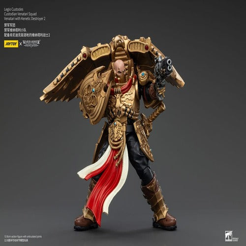 Warhammer The Horus Heresy figurine 1/18 Legio Custodes Custodian Venatari Squad Venatari with Kenetic Destroyer 2 13 cm