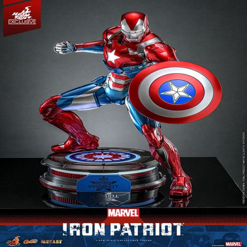 Marvel figurine Comic Masterpiece Diecast 1/6 Iron Patriot Hot Toys Exclusive 32 cm