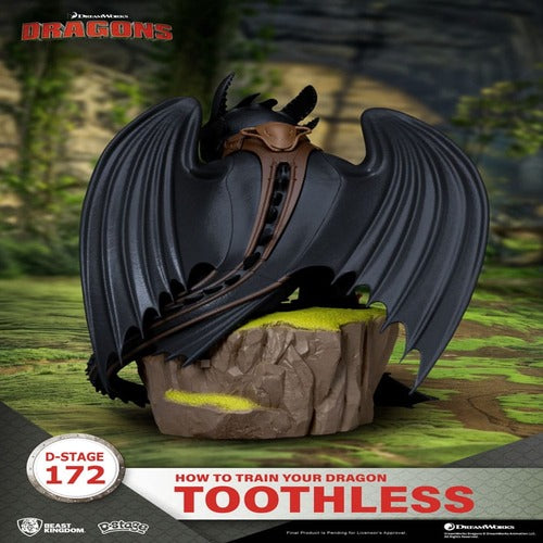 Dragons D-Stage PVC Diorama statuette toothless 14 cm