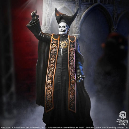 Ghost statuette Rock Iconz 1/9 Papa Emeritus IV (Black Robes) 22 cm