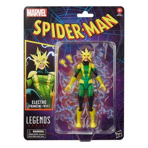 Spider-Man Marvel Legends Retro figurine Electro (Francine Frye) 15 cm