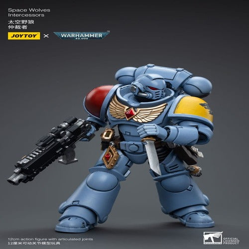 Warhammer 40k figurine 1/18 Space Wolves Intercessors 12 cm