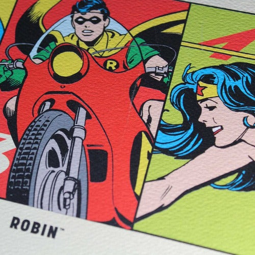 DC Comis lithographie 90th Anniversary Heroes Limited Edition 42 x 30 cm