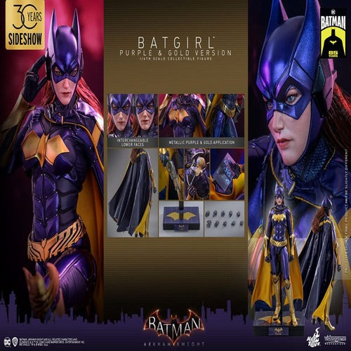 Batman Arkham Knight figurine Videogame Masterpiece 1/6 Batgirl (Purple and Gold Version) Exclusive 30 cm