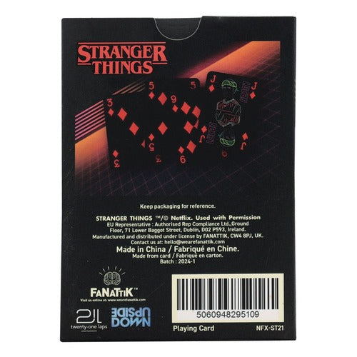 Stranger Things présentoir jeux de cartes à jouer (12)