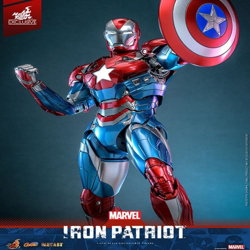 Marvel figurine Comic Masterpiece Diecast 1/6 Iron Patriot Hot Toys Exclusive 32 cm