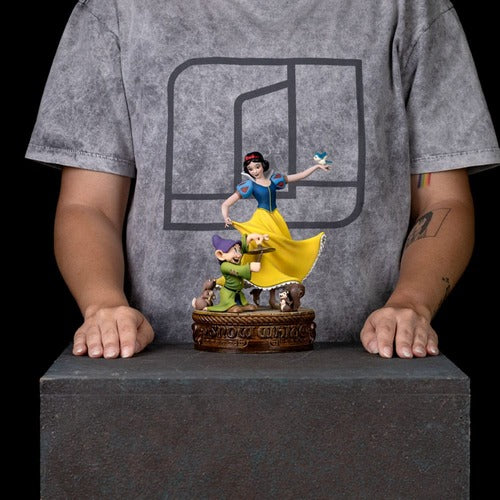 Blanche-Neige et les Sept Nains statuette 1/10 Art Scale Snow White and Dopey 21 cm