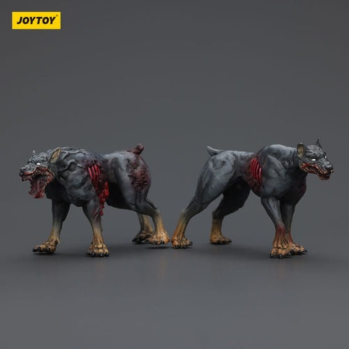Zombie pack 2 figurines Dark Source Police Dogs 8 cm