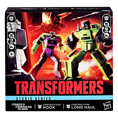 The Transformers: The Movie pack 2 figurines Constructicon Hook & Constructicon Long Haul 16 cm