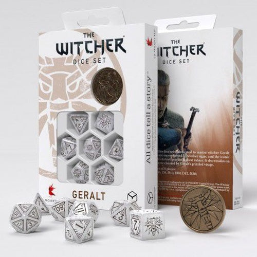 The Witcher pack dés Geralt The White Wolf (7)