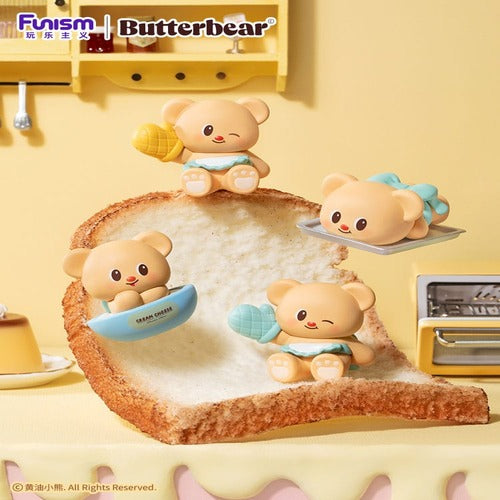 Butterbear présentoir packs de 3 mini-figurines Baked with Love Series Chubby Face 9 cm (6)