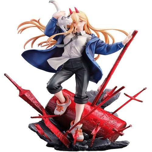 Chainsaw Man statuette 1/7 1/7 Power & Meowy 28 cm