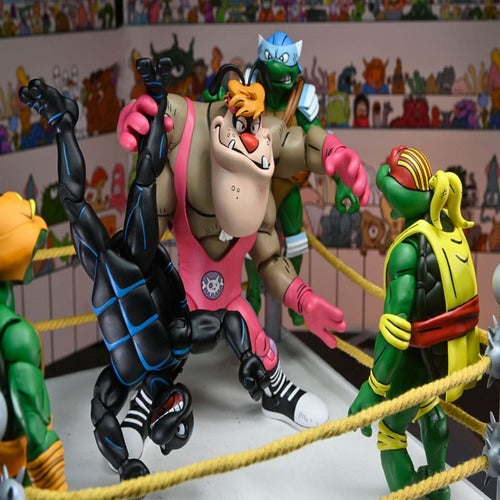 Tortues Ninja (Archie Comics) figurines Pack de 4 Stump Wrestling Turtles 18 cm