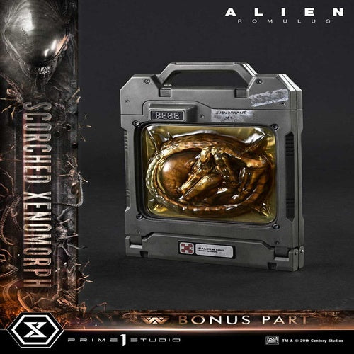 Alien: Romulus statuette Museum Masterline XL 1/3 Scorched Xenomorph Deluxe Bonus Version 98 cm