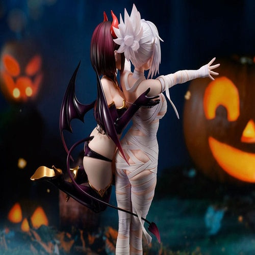 Ayakashi Triangle statuette PVC Matsuri Kazamaki & Suzu Kanade & Shirogane 25 cm