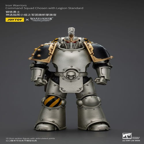 Warhammer The Horus Heresy figurine 1/18 lron Warriors Command Squad Chosen with Legion Standard 12 cm
