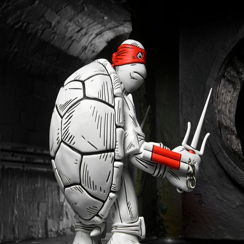 Tortues Ninja (Mirage Comics) pack 2 figurines Black and White First Turtles 18 cm