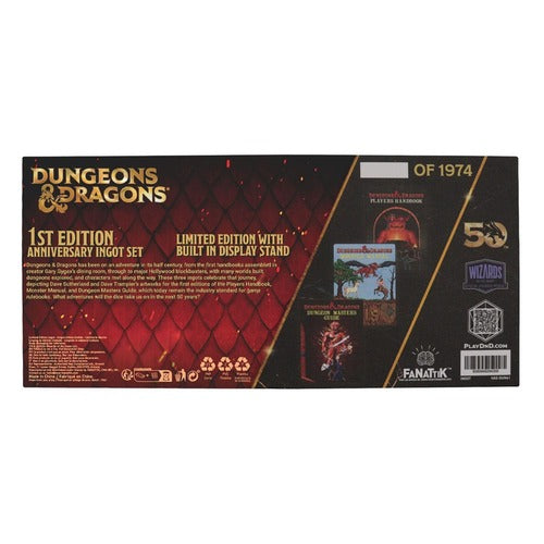 Dungeons & Dragons Metallbarren 3er-Set 50th Anniversary 1st Edition Book Cover