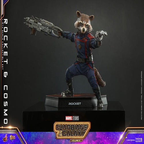 Guardians of the Galaxy Vol. 3 Movie Masterpiece Actionfiguren 1/6 Rocket & Cosmo 16 cm
