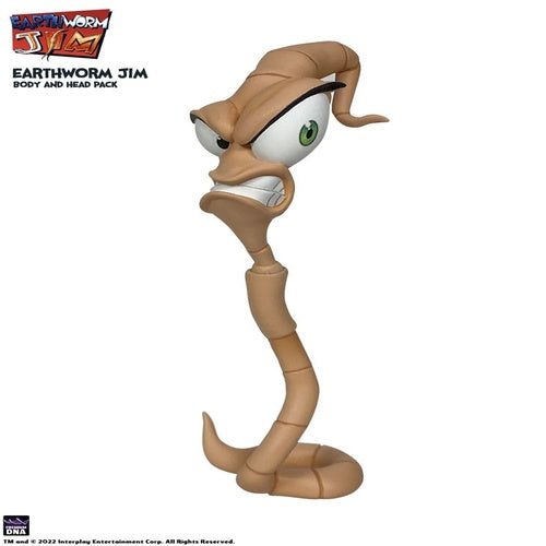 Earthworm Jim Zubehör-Set Wave 1: Worm Body & Jim Heads Accessory Pack