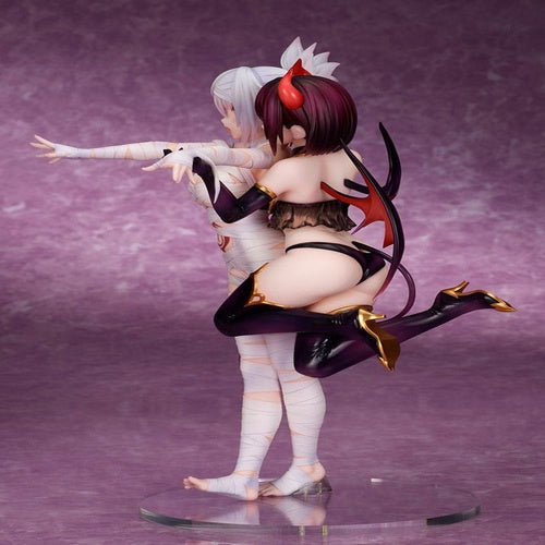 Ayakashi Triangle statuette PVC Matsuri Kazamaki & Suzu Kanade & Shirogane 25 cm
