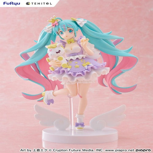Hatsune Miku statuette PVC Tenitol Hatsune Miku Yumekawa Princess Lavender Ver. 21 cm