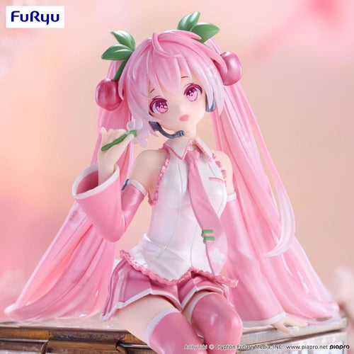 Hatsune Miku statuette PVC Noodle Stopper Sakura Miku 2024 Pearl Color Ver. 15 cm