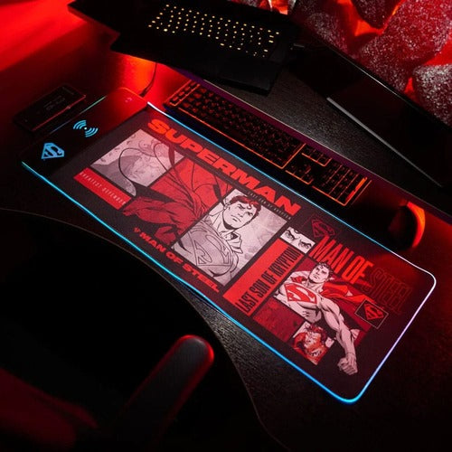 DC Comics tapis de souris avec chargeur mobile Superman