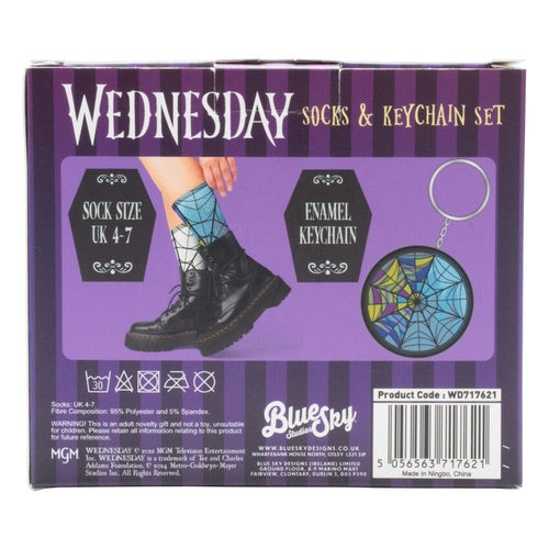 Wednesday Set Schlüsselanhänger und Socken